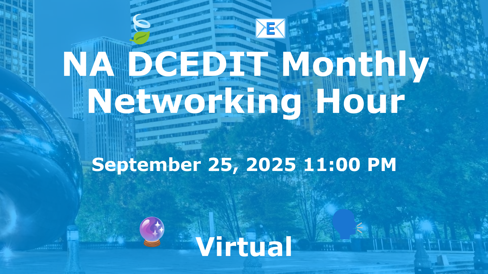 NA DCEDIT Monthly Networking Hour event image